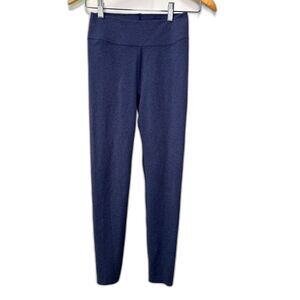 Uniqlo Heathered Navy Blue Capri Leggings XS